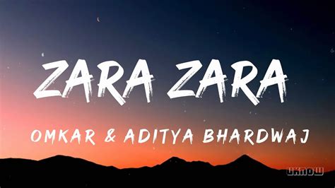 zara zara bahekta hai|zara zara behekta hai meaning.